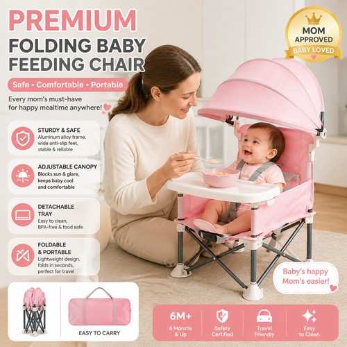 Adjustable folding baby high - baby,